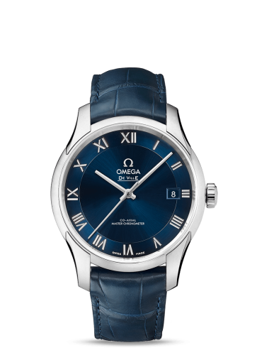 Omega De Ville Hour Vision Master Chronometer Stainless Steel / Blue